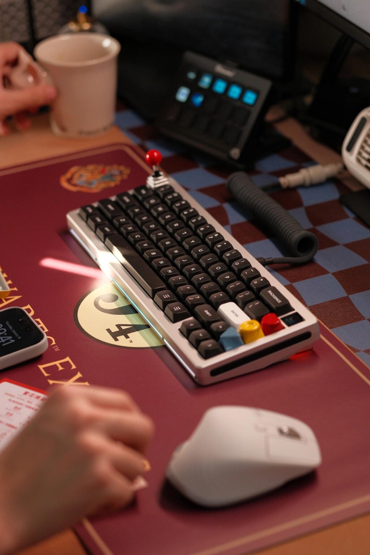 How the Anodized Silver Keyboard with Red Trackpoint Enhances My Work Mood
