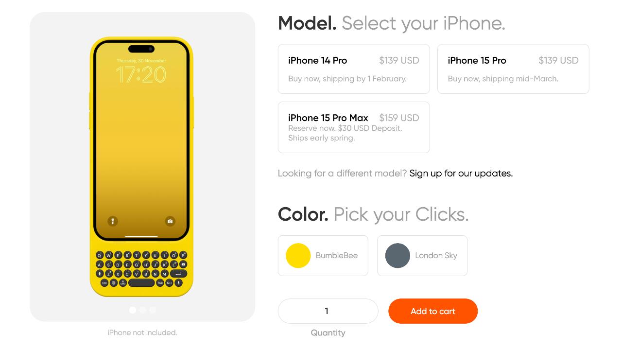 Clicks Creator Keyboard: Enhance Your iPhone with a Physical Keyboard by Clicks Technology
